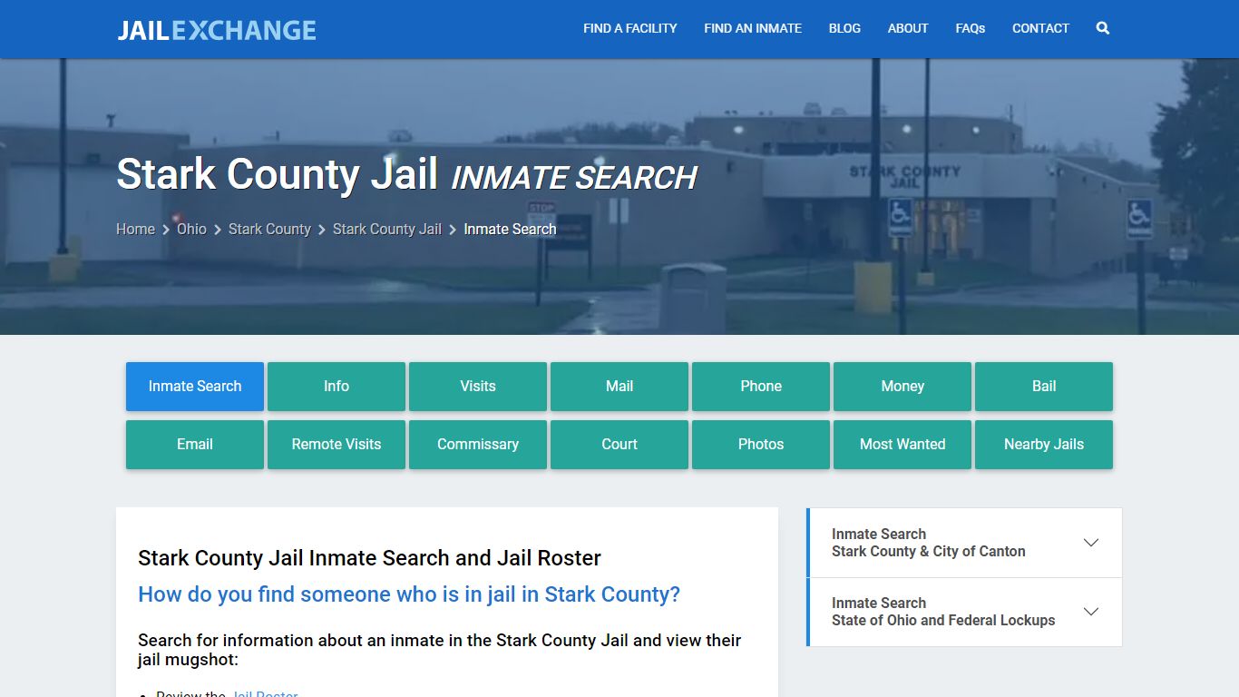 Inmate Search: Roster & Mugshots - Stark County Jail, OH - Jail Exchange